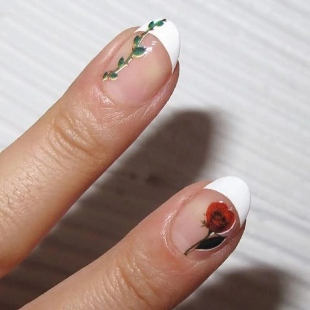 mẫu sơn móng tay đẹp kiểu Pháp 9 mẫu sơn móng tay đẹp kiểu Pháp 9
