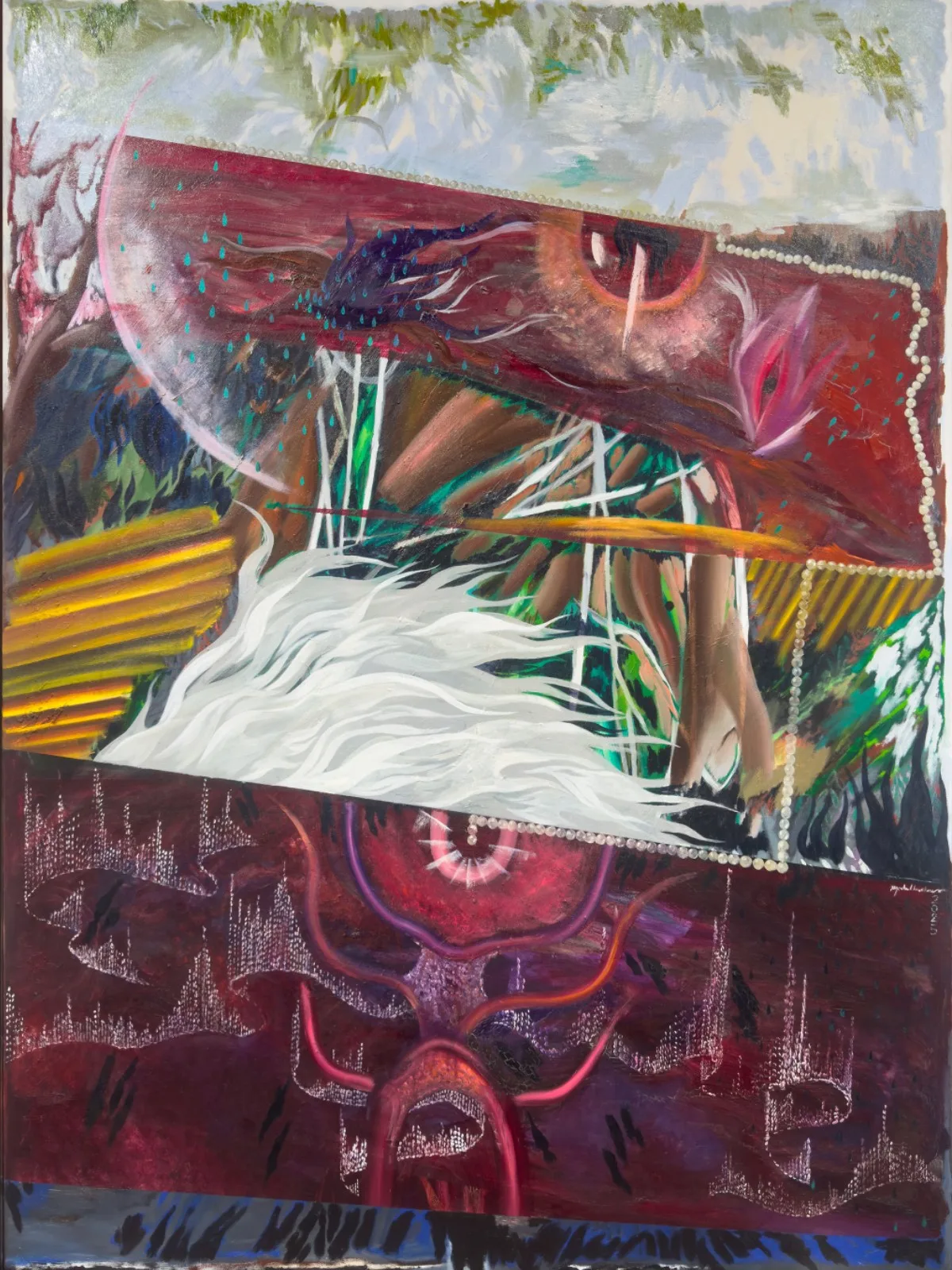 the eye that grows roots con mắt thì bén rễ, 2025, Ngô Đình Bảo Châu (Ảnh Galerie Quynh)