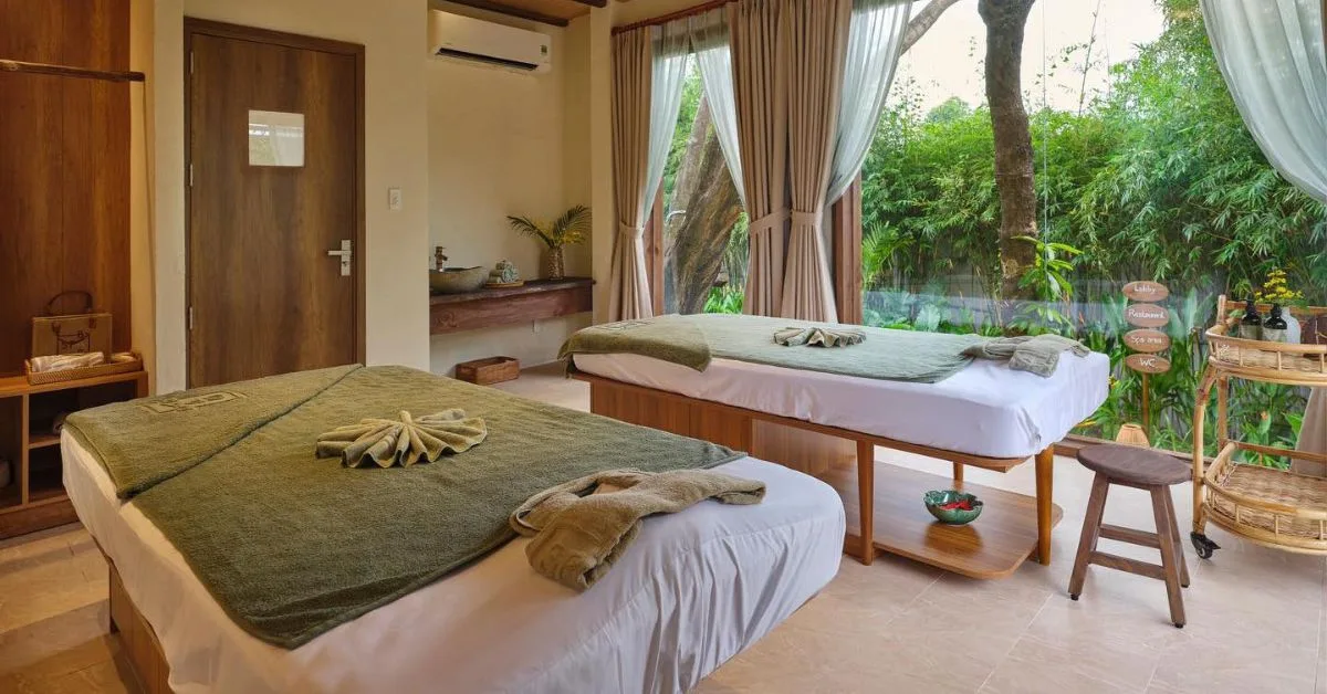 Khu vực massage Spa Bar địa điểm mùa Thu tháng 9 2025