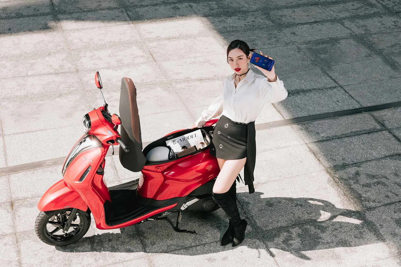 xe máy yamaha grande và ứng dụng hỗ trợ thói quen đi xe