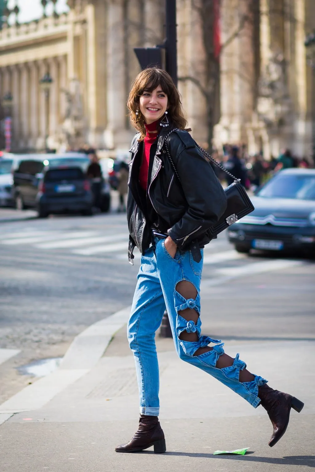 ELLE style calendar quần jeans dáng dài 9