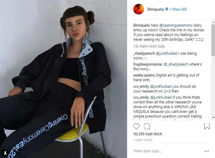 người mẫu kỹ thuật số instagram 2