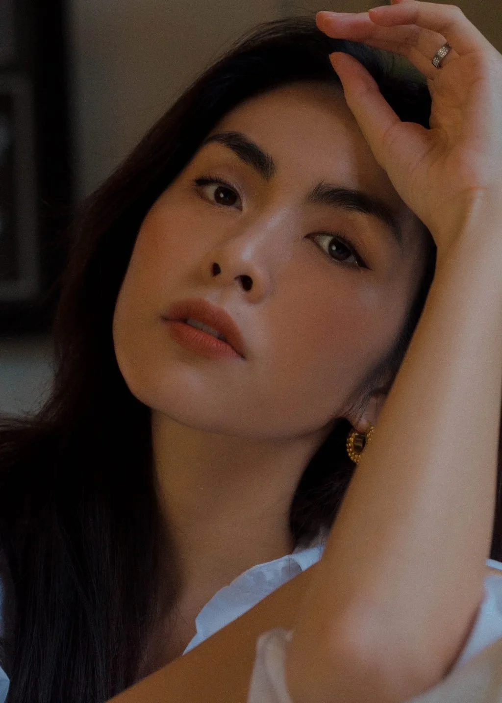 chụp hình gương mặt trang bìa Tăng Thanh Hà chụp hình gương mặt trang bìa Tăng Thanh Hà elle