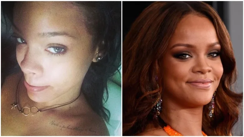 Rihanna vẫn luôn vô cùng quyến rũ dù cho cô có đang trang điểm hay không