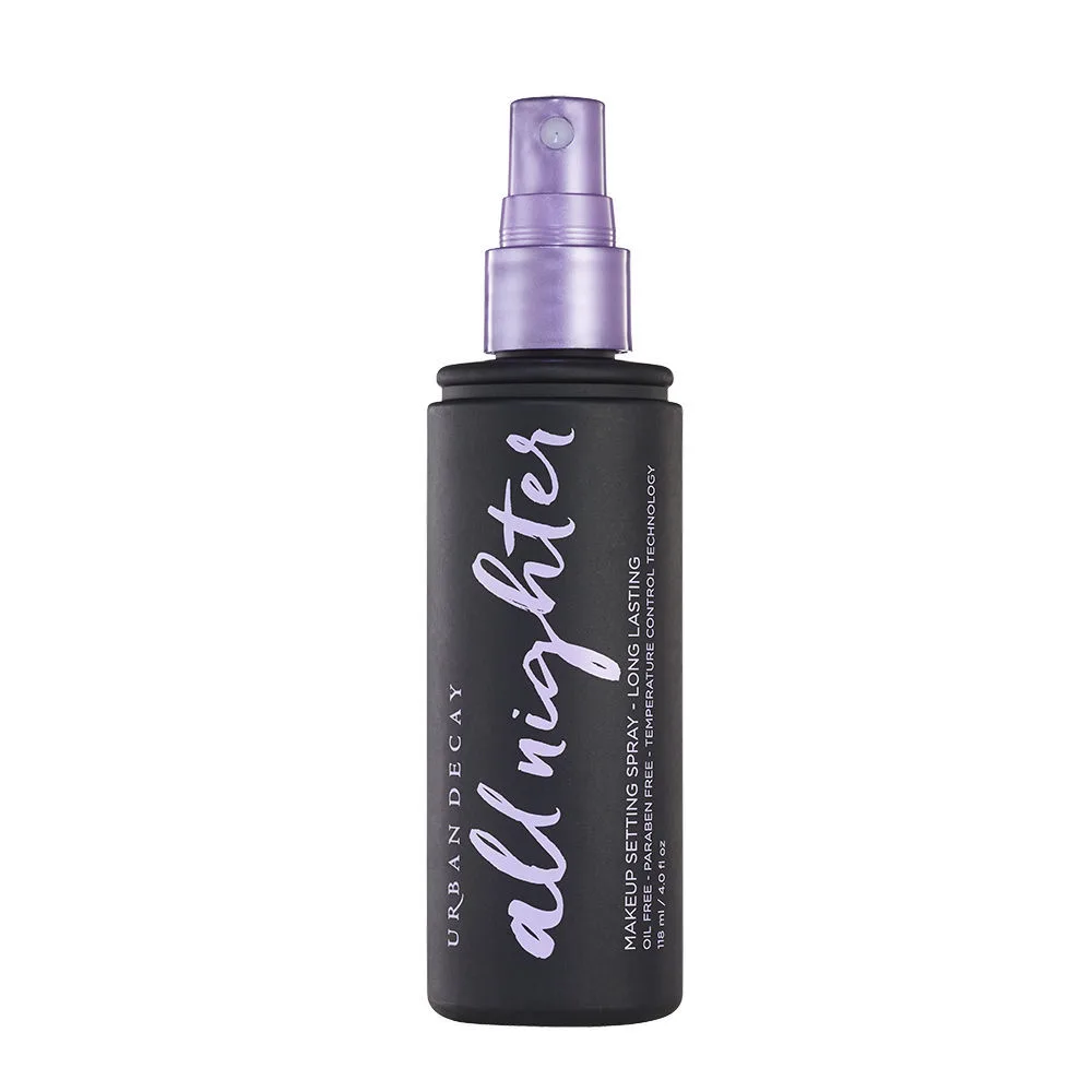 Xịt khóa trang điểm Urban Decay All Nighter Makeup Setting Spray. Urban Decay All Nighter Makeup Setting Spray.
