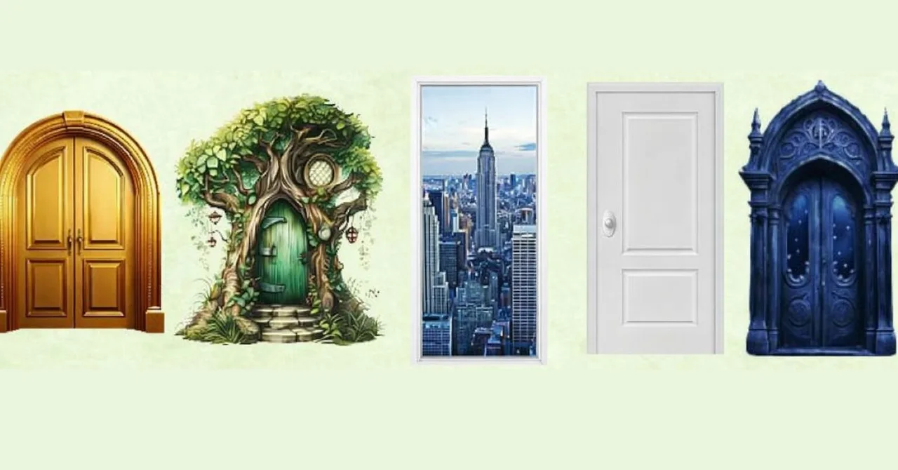 Những cánh cửa trong bài trắc nghiệm tiết lộ sự thật bất ngờ trong năm mới.