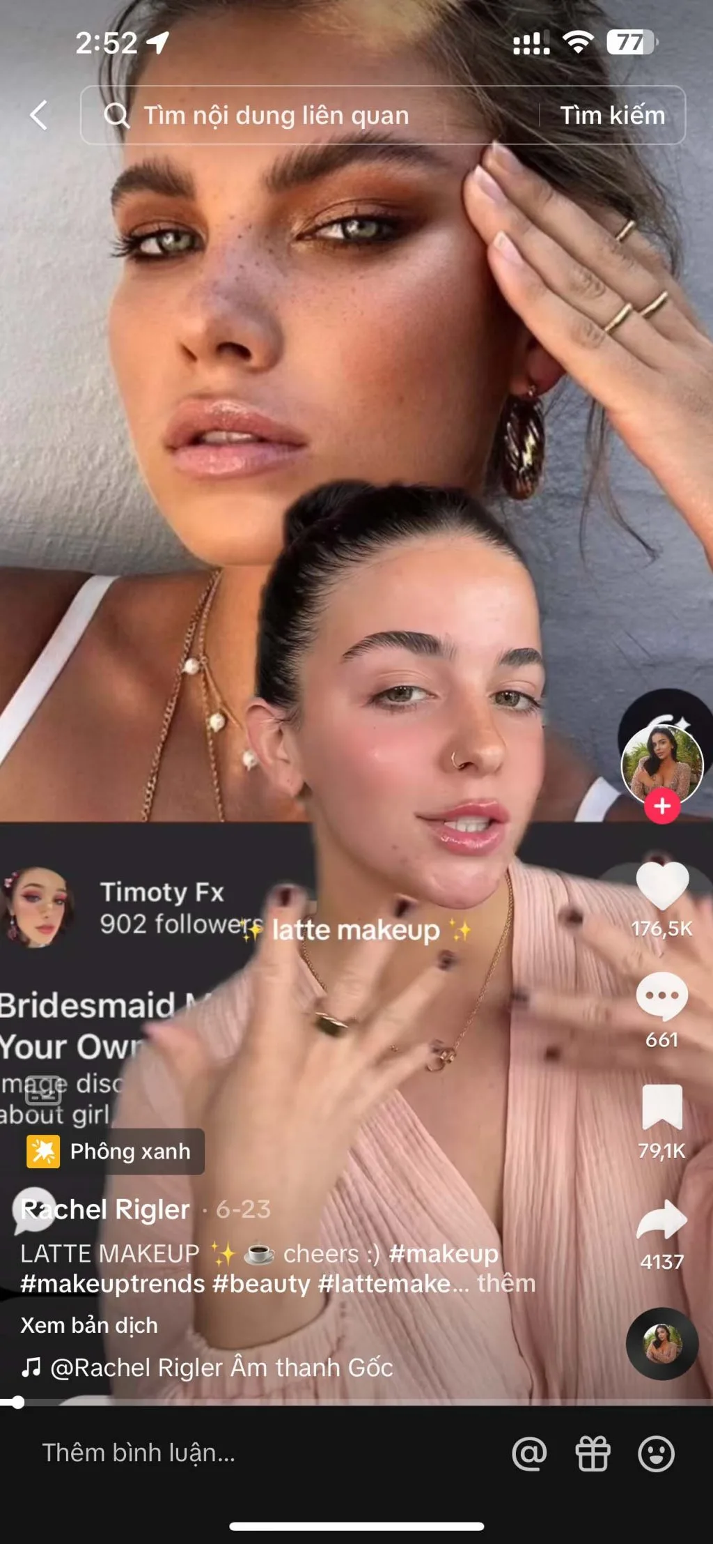 Xu hướng Latte Makeup được lăng xê trên nền tảng TikTok. Xu hướng Latte Makeup được lăng xê trên nền tảng TikTok.