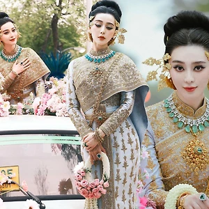 Phạm Băng Băng hóa “Nữ thần Songkran”, lộng lẫy trong trang phục truyền thống Thái Lan