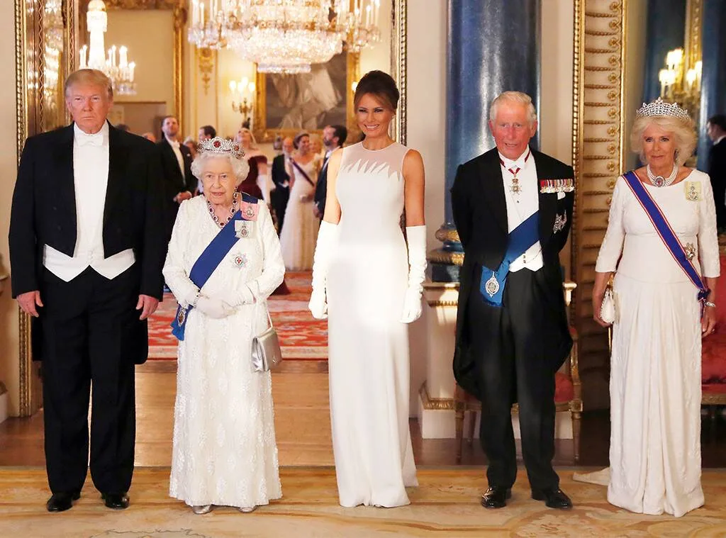 phu nhân Melania Trump và gia đình hoàng gia ANh
