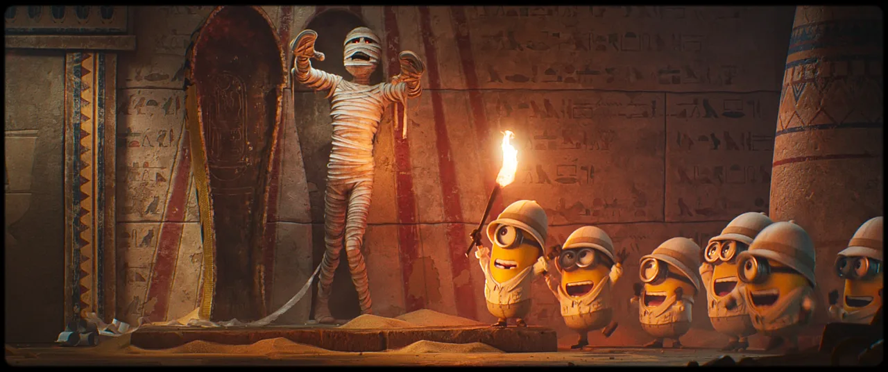 Phân cảnh trong phim hoạt hình Minions & Quái vật.