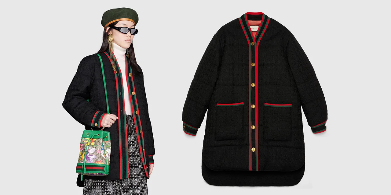áo chần bông gucci