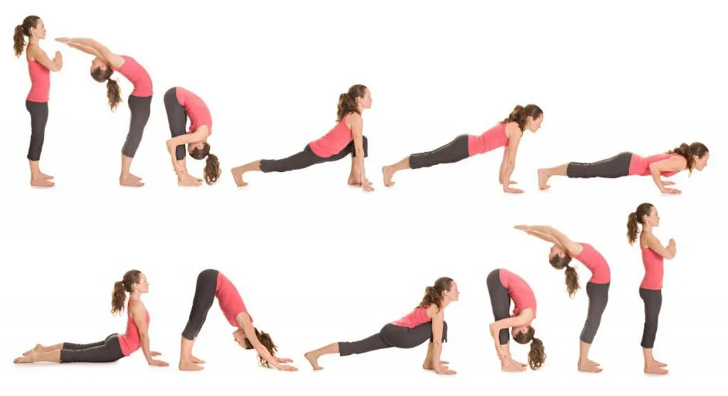 Tư thế yoga chào mặt trời Tư thế yoga chào mặt trời