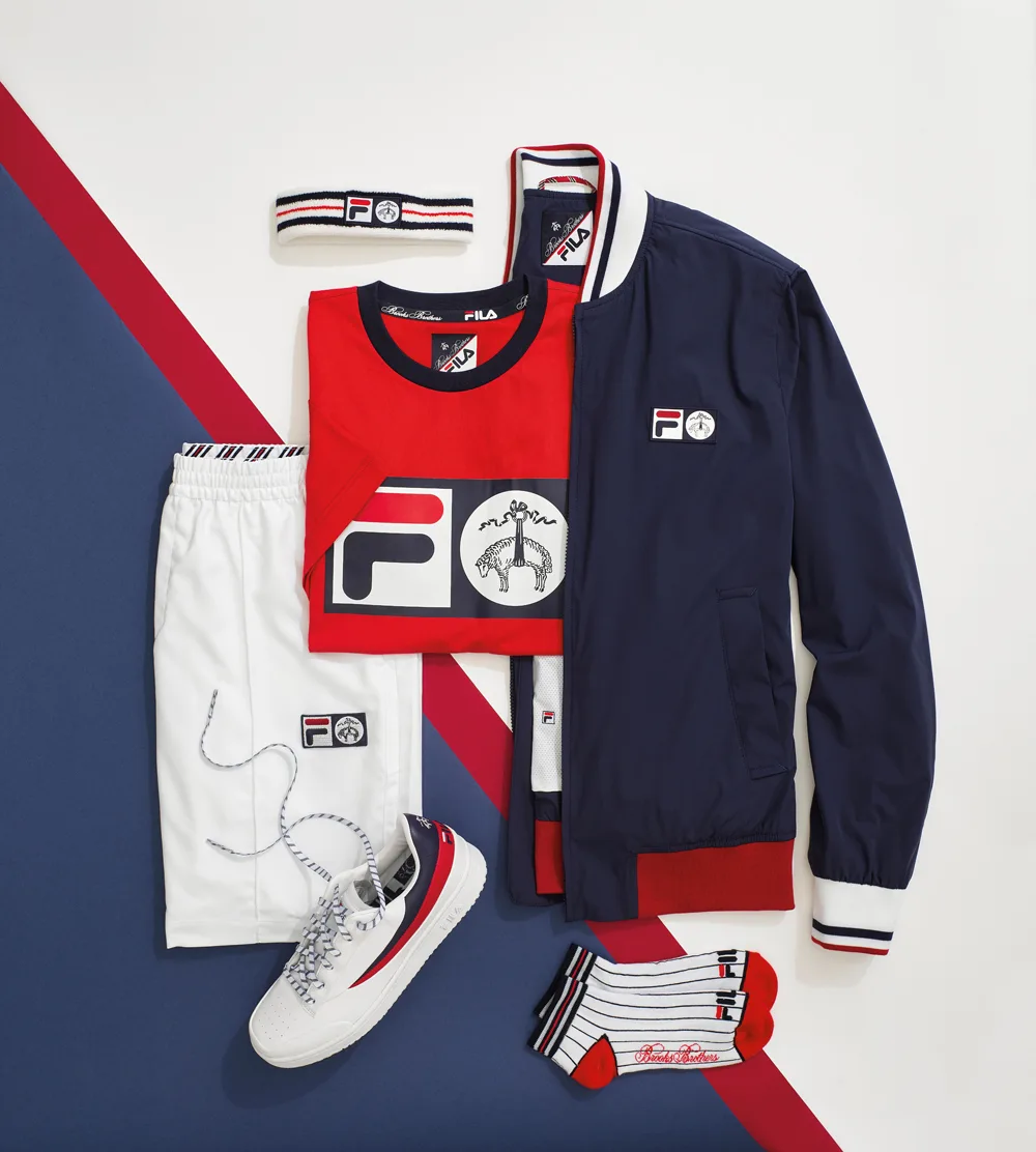 BST Brooks Brothers x Fila áo và giày