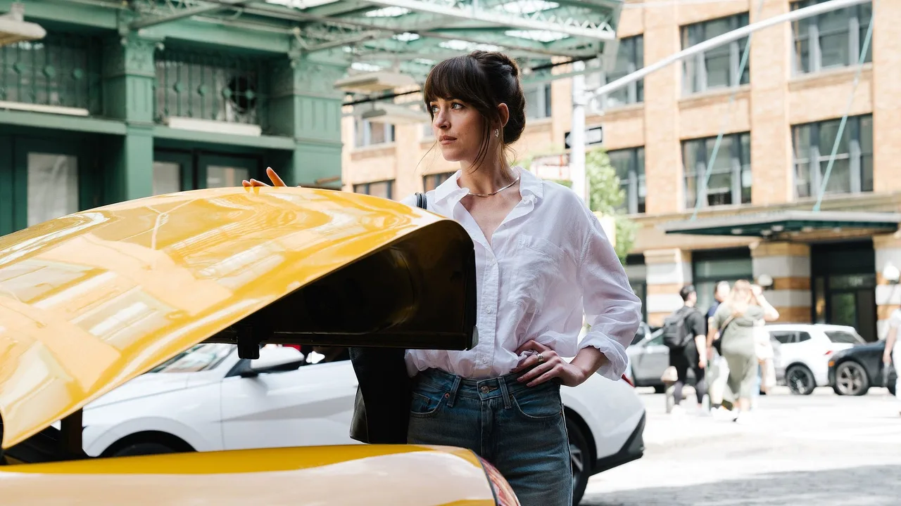 Dakota Johnson as Lucy in Materialists