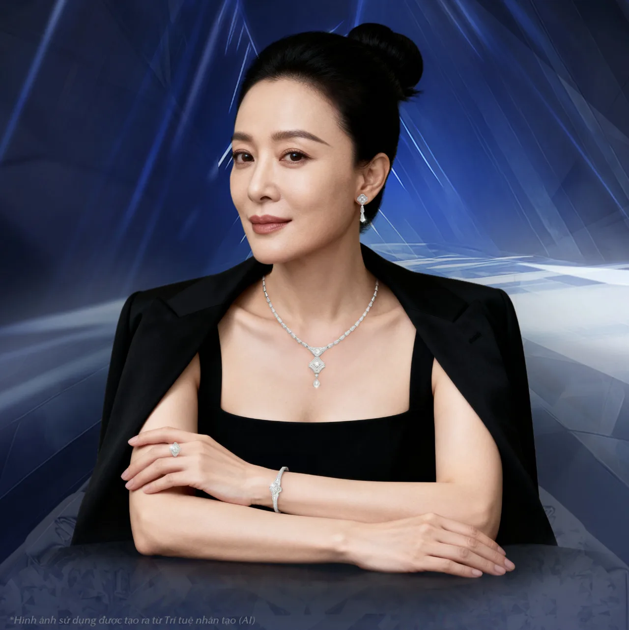 người phụ nữ vẫn rạng ngời khí chất từ nội tại - thanh lịch, sang trọng và đầy bản lĩnh.