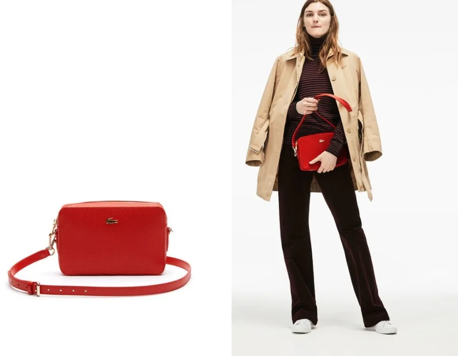 thời trang Giáng Sinh màu đỏ 06 túi xách đỏ lacoste