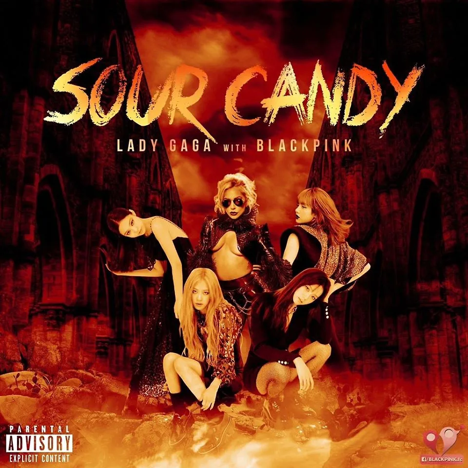 Poster Sour Candy do fanpage BlackPink Vietnam FC thực hiện