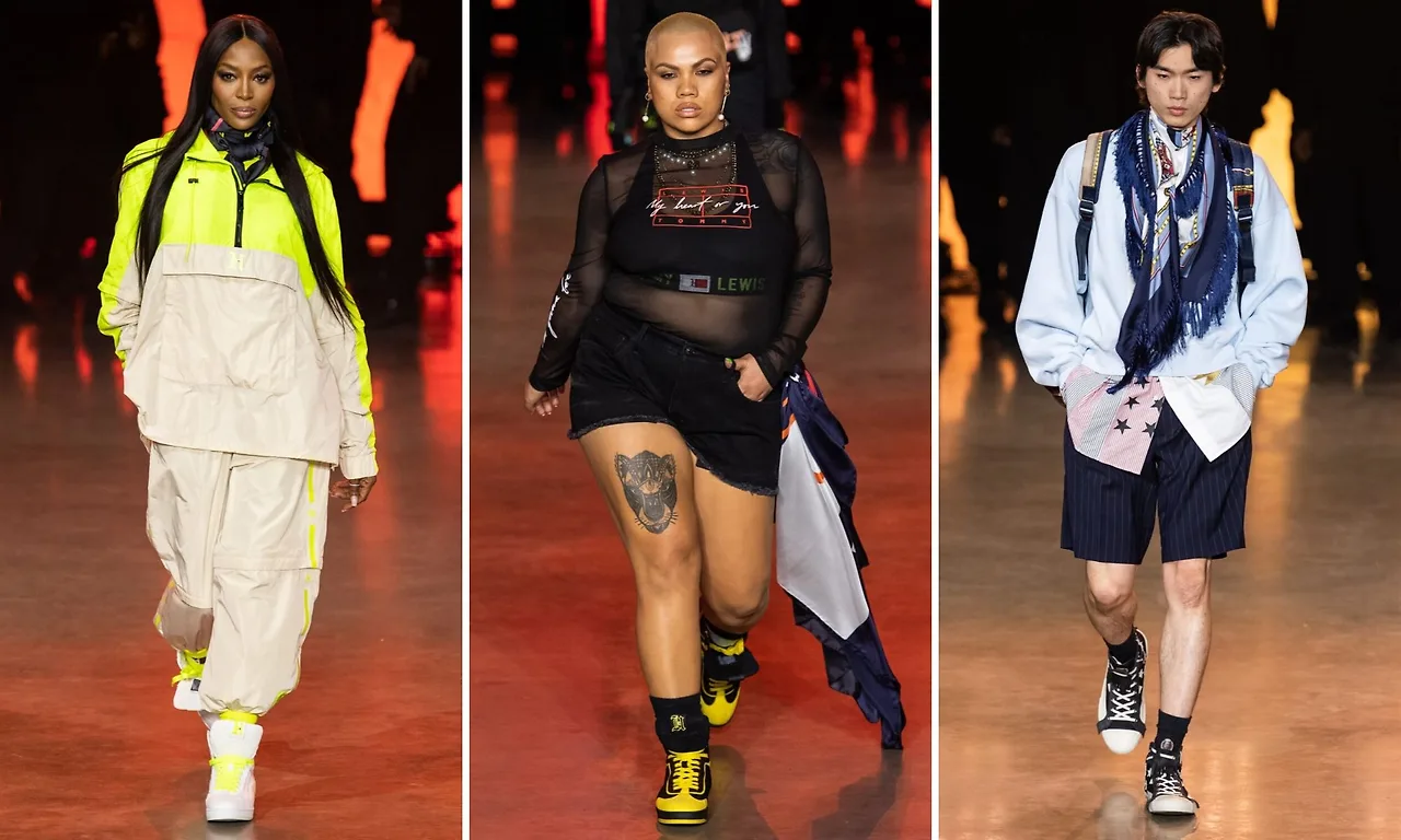 tommy hilfiger người mẫu đa dạng lfw thu đông 2020