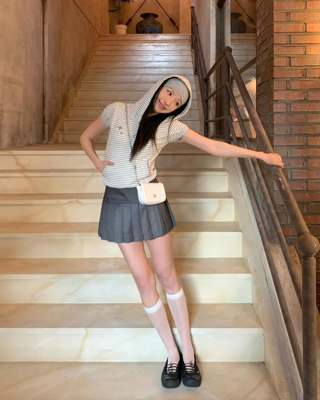 jjinii_ diện túi đeo chéo hình hộp