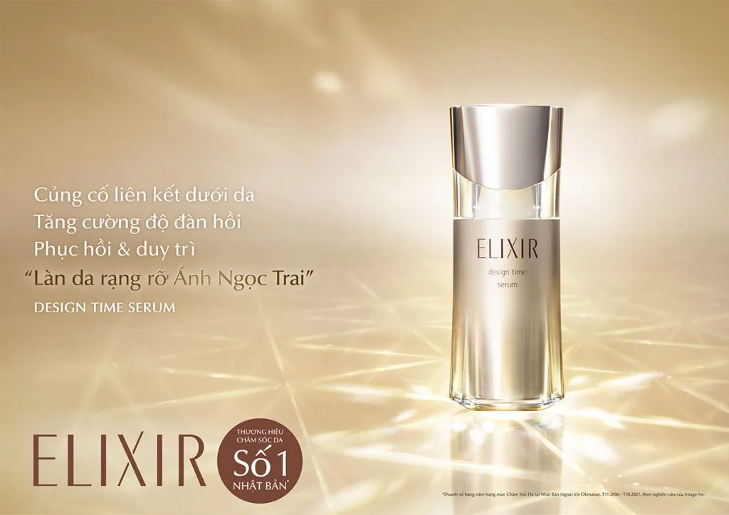 ELIXIR Design Time Serum góp phần hiện thực hóa ước muốn tìm lại nét thanh xuân tự nhiên cho làn da ELIXIR Design Time Serum góp phần hiện thực hóa ước muốn tìm lại nét thanh xuân tự nhiên cho làn da