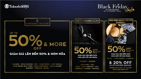 Các chương trình ưu đãi tại Lầu 2 – TTTM Takashimaya