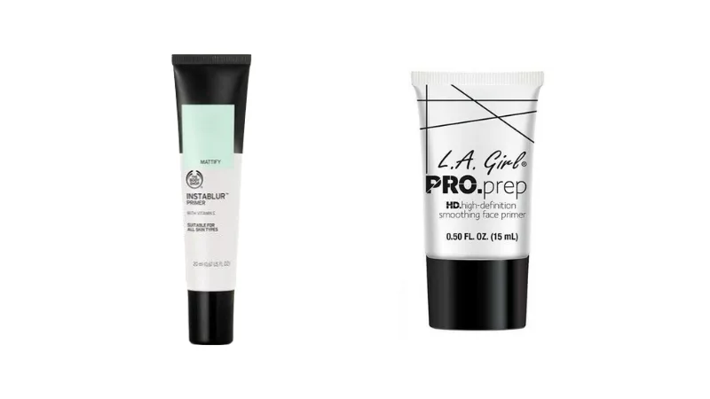 The Body Shop Instablur Primer và bản sao LA Girl Pro Smoothing Face Primer. The Body Shop Instablur Primer và bản sao LA Girl Pro Smoothing Face Primer.