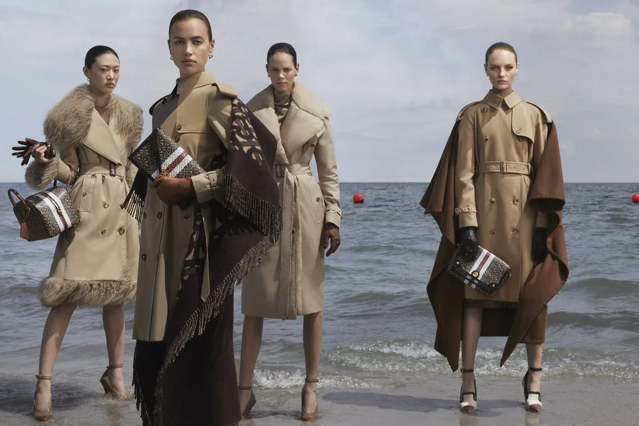 Gigi Hadid bộ ảnh Thu Đông 2019 Burberry tại biển
