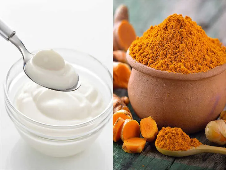 Sự kết hợp của sữa chua và tinh bột nghệ này sẽ giúp các sợi lông mép yếu dần, đồng thời làm da trắng sáng, tăng độ ẩm và xóa mờ thâm tại vùng da quanh mép