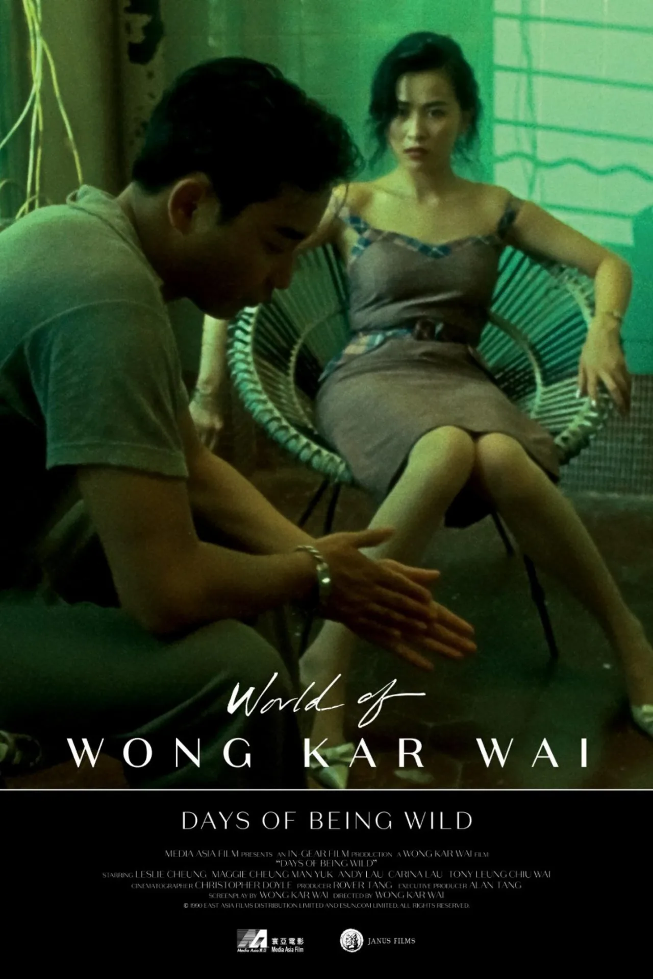 poster phim Hồng Kông Days of Being Wild do Vương Gia Vệ làm đạo diễn