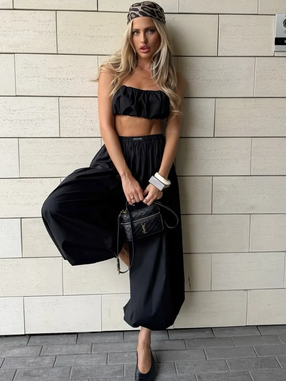 Ballon pants đen