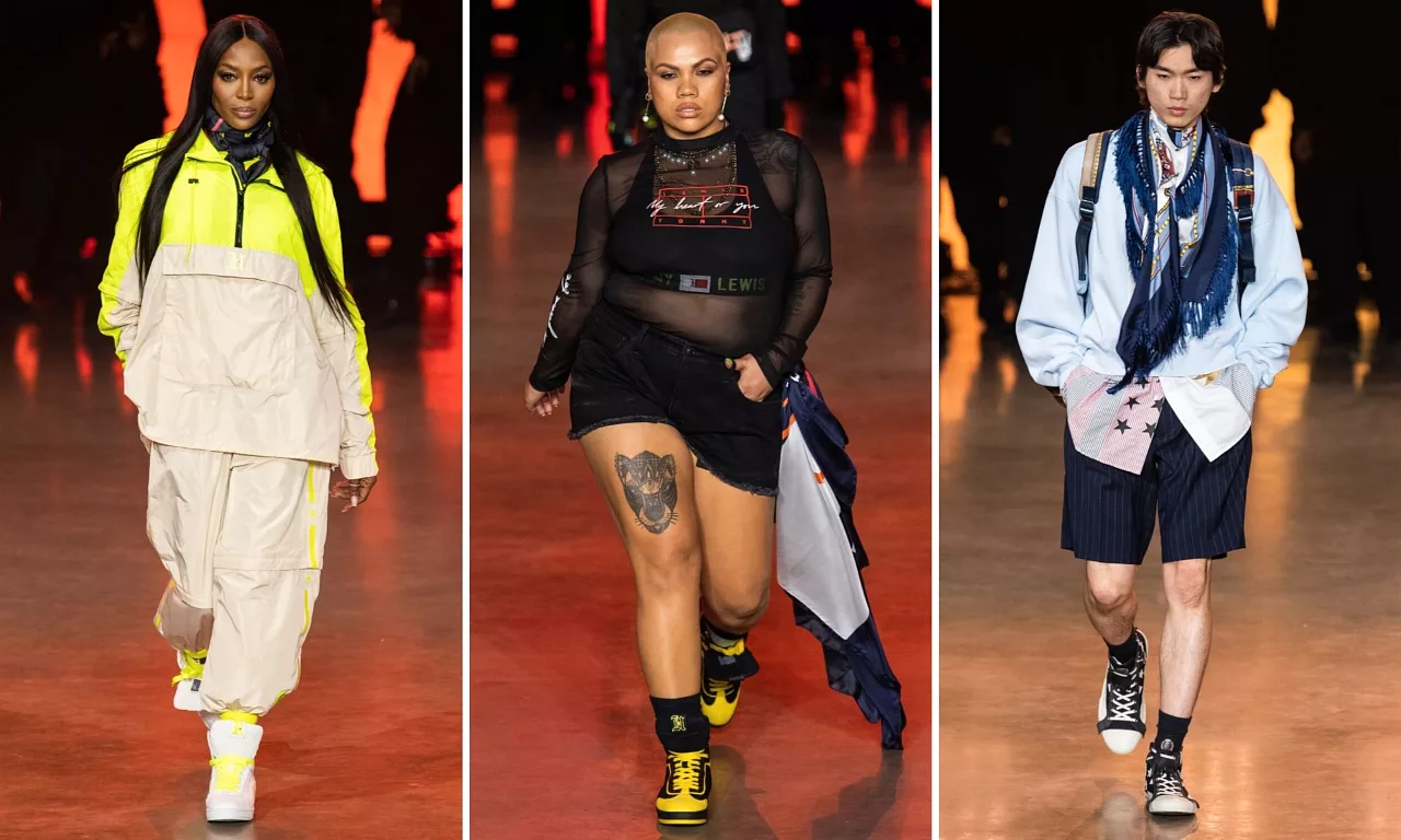 tommy hilfiger người mẫu đa dạng lfw thu đông 2020