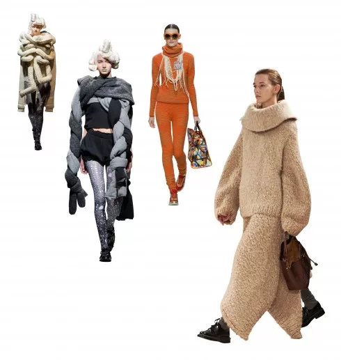 Từ trái qua: Comme Des Garcons, Comme Des Garcons, Chanel, The Row