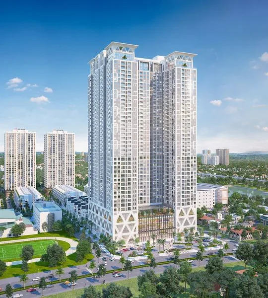 nhìn tổng thể chung cư
