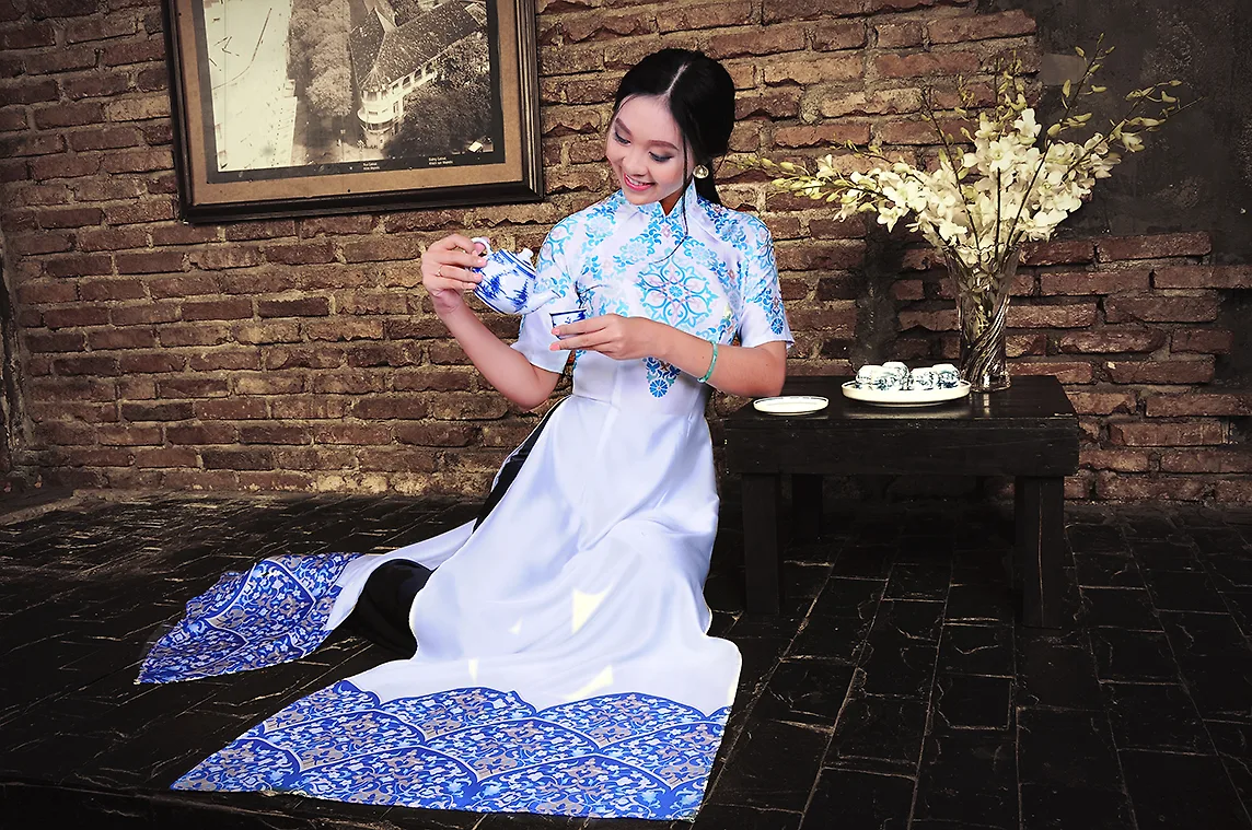 lookbook áo dài Việt