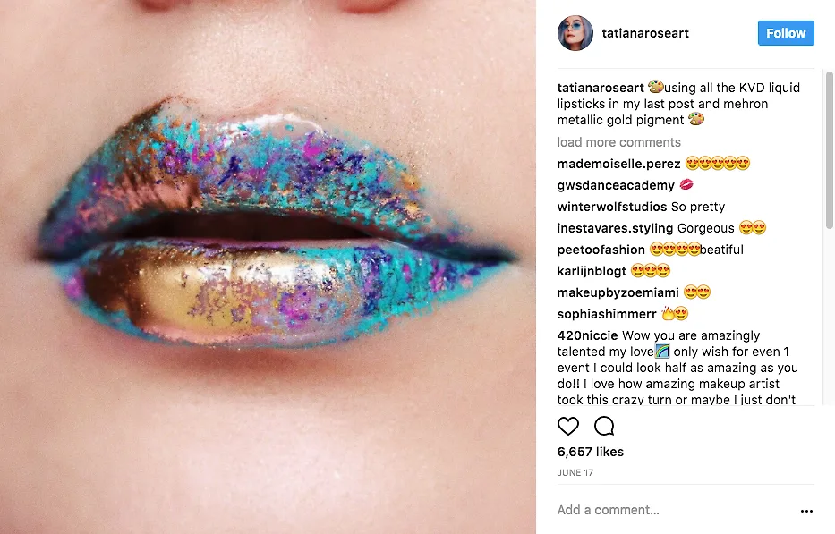 Instaglam - Chìm đắm trong các kiểu trang điểm đẹp hút hồn Nghệ sĩ trang điểm trẻ Tatiana