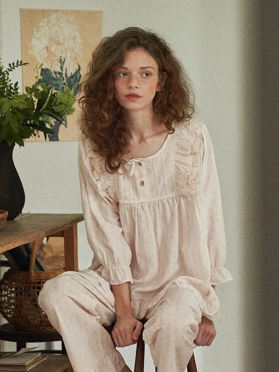 Đồ ngủ cotton pastel và hoạ tiết