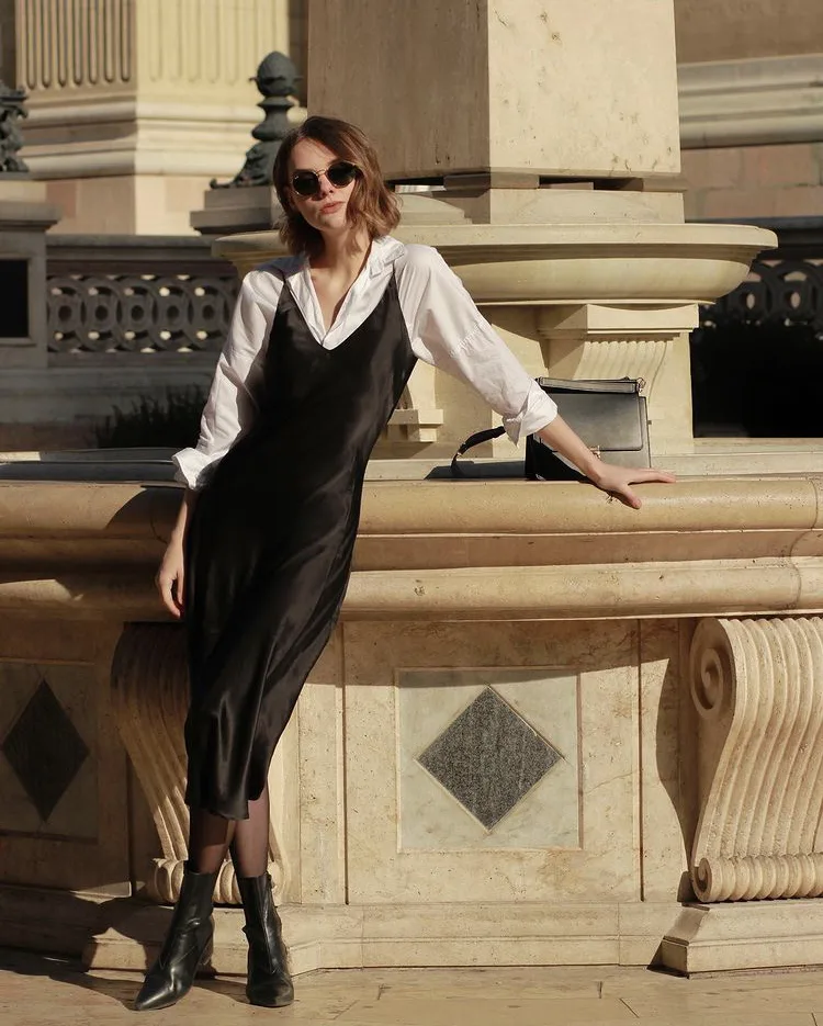 slipdress phối layer