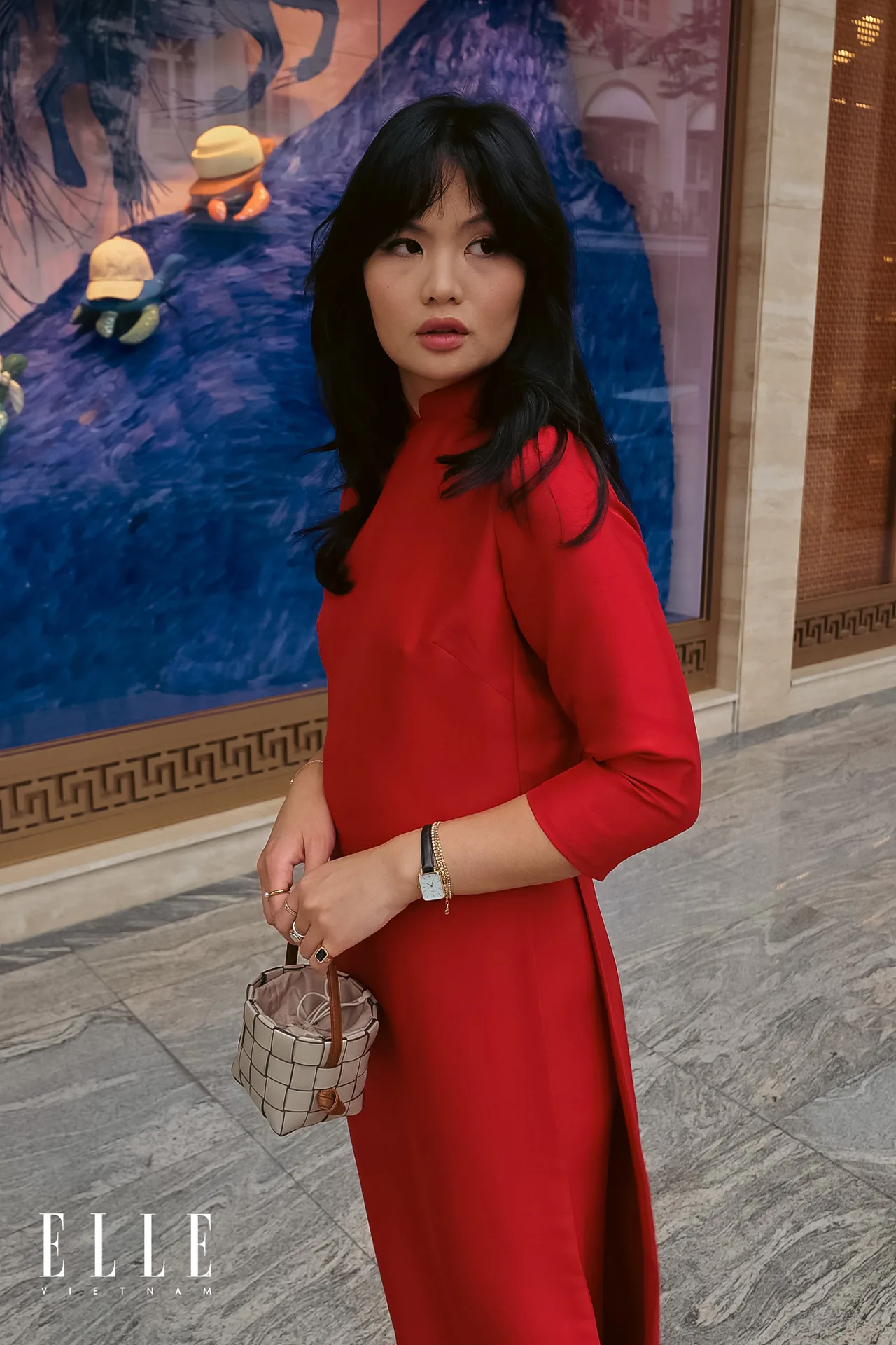 Tiffany Lai mặc áo dài Lục Yên