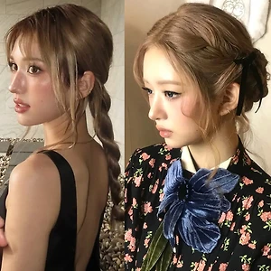 hai cô gái tết tóc