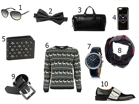 1. Calvin Klein - 2. Tommy Hilfiger - 3. Ralph Lauren - 4. Kenzo - 5. Jimmy Choo - 6. Topshop - 7. Hermès - 8. Givenchy - 9. Gap - 10. Givenchy