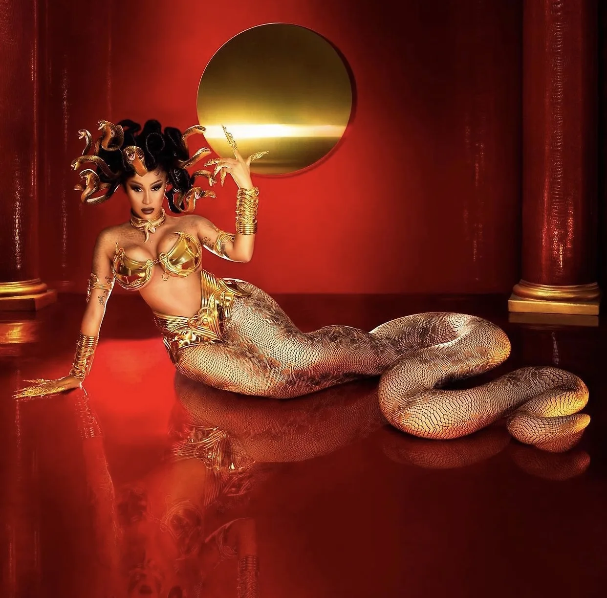 Cardi B Transformed Into Greek Goddess Medusa To Celebrate Halloween