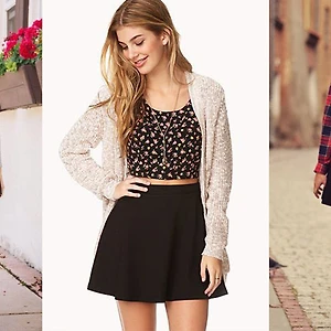 Cách phối chân váy đẹp skater skirt