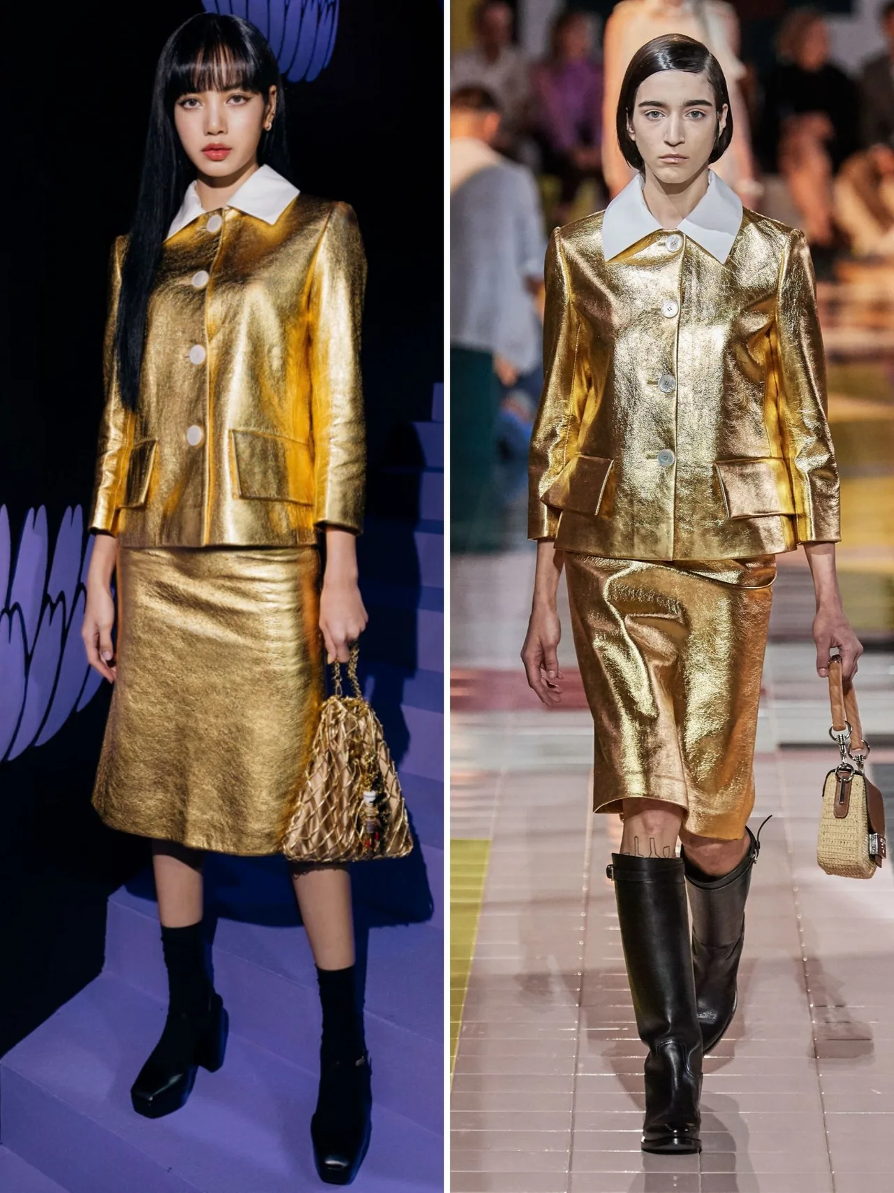 lisa diện thiết kế từ bst xuân - hè 2020 prada