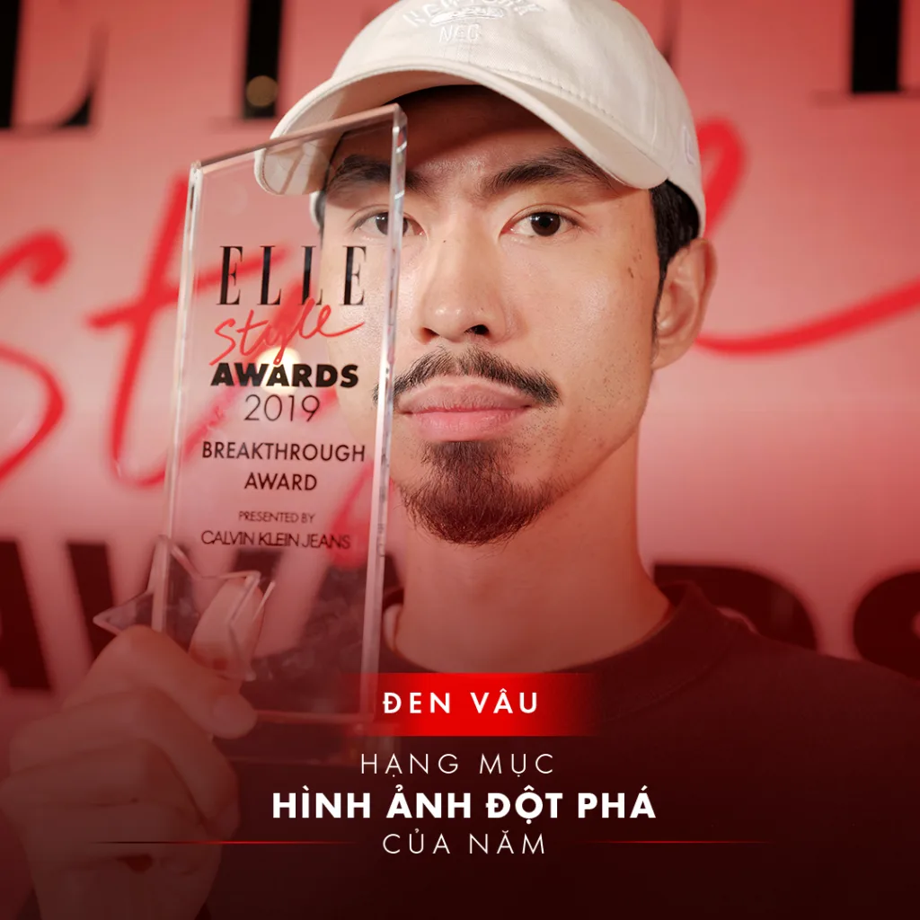 elle style awards 2019 đen vâu nhận giải