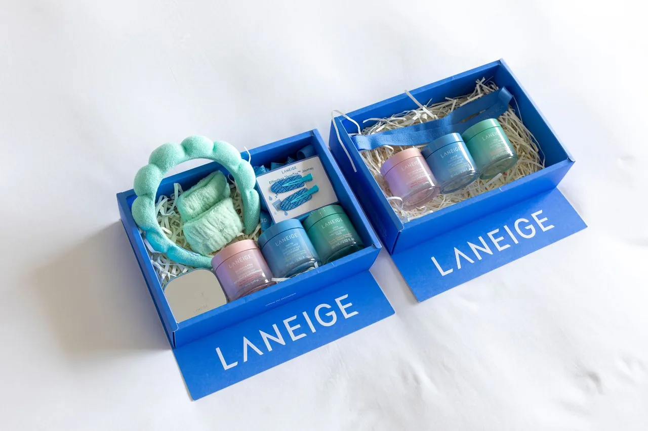 Laneige Kit gồm bộ sản phẩm mặt nạ ngủ Laneige và phụ kiện chăm sóc da dành cho khách mời trong sự kiện Effortless SleepTox™.