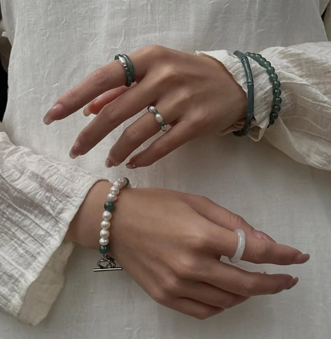 Layering trang sức ngọc trai