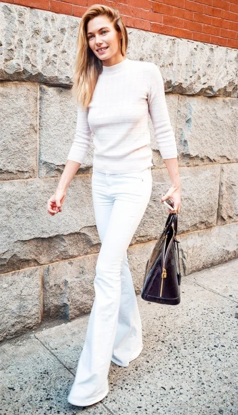 mặc quần jeans nữ trắng đẹp như Jessica hart mặc quần jeans nữ trắng đẹp như Jessica hart