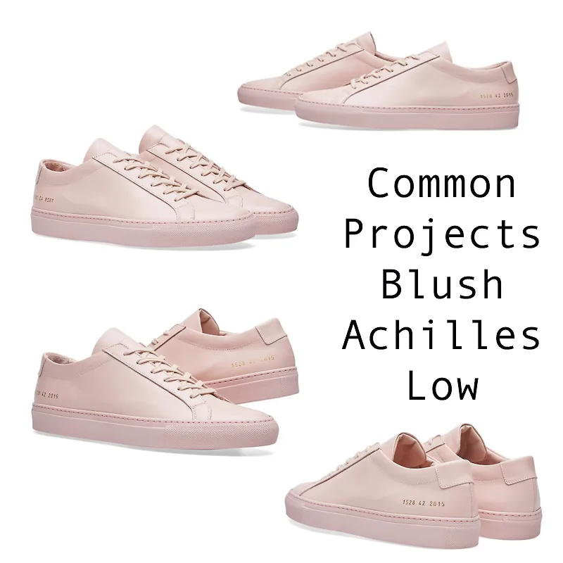 Common Projects Blush Achilles Low được đánh giá như là một trong những đôi giày tiên phong của plimsoll cao cấp bởi kiểu dáng đơn giản nhưng không bao giowf bị lỗi thời kế hợp cùng gam màu pastel - một xu hướng mới trong giới thời trang 2017.