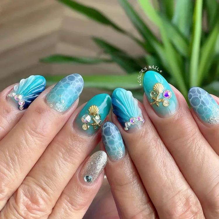 Nail lấy cảm hứng từ thiên nhiên Nail lấy cảm hứng từ thiên nhiên