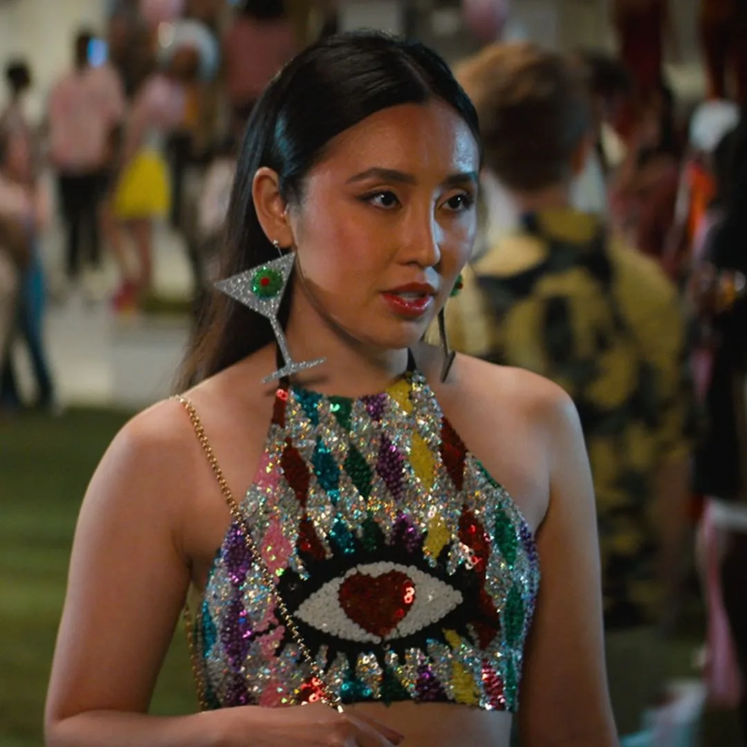 Outfit đính sequin đa màu